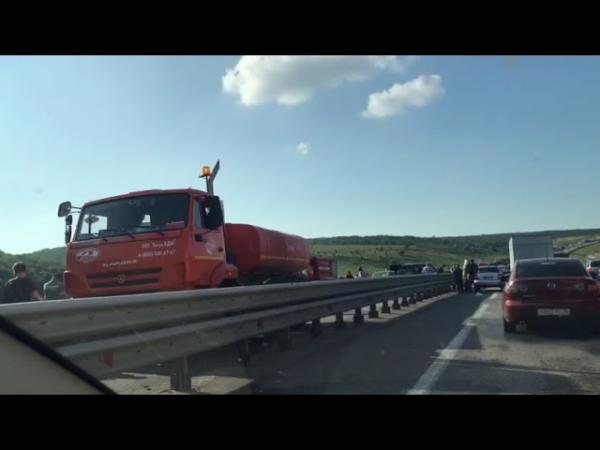Массовое ДТП на трассе «Дон» под Воронежем: видео